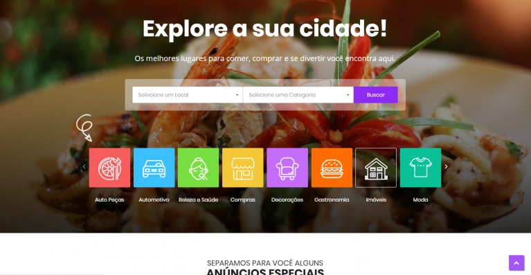 Site para Classificados