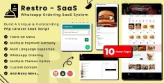 Restro SaaS – Sistema de delivery de comida online por WhatsApp para vários restaurantes