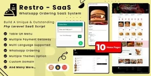 Restro SaaS – Sistema de delivery de comida online por WhatsApp para vários restaurantes