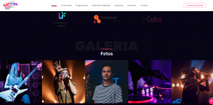 Site para Eventos e Shows